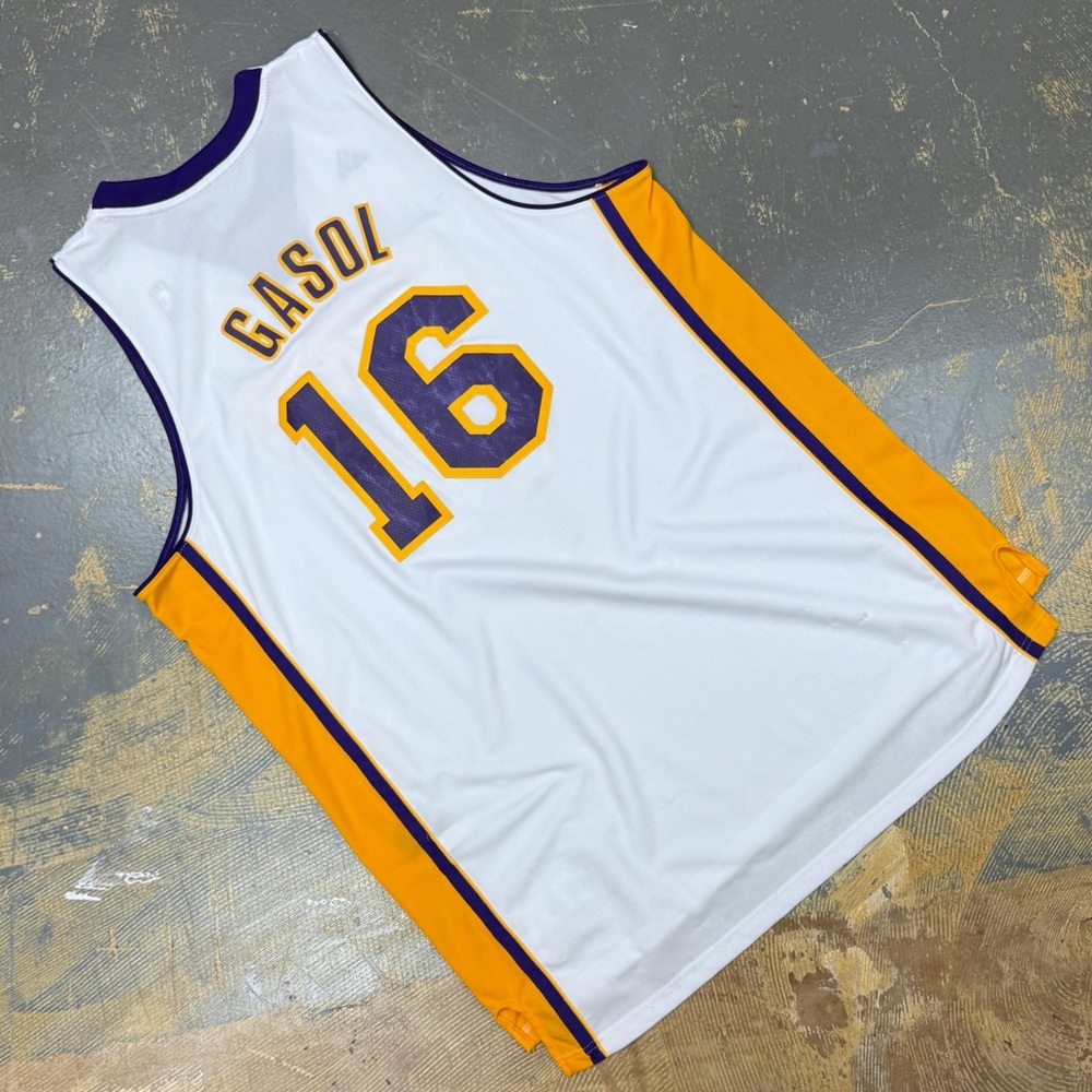 Adidas Pau Gasol Los Angeles Lakers Swingman Jersey XL NBA Basketball 16